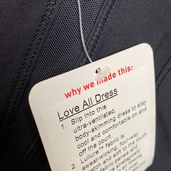 Lululemon NWT Love All Tennis Dress Size 6 Sheer Mesh Vacation Gym Athletic Gorp - Picture 4 of 16